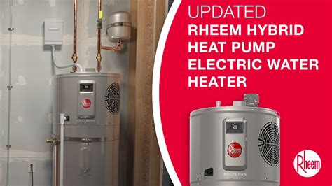 Rheem Updated Proterra Hybrid Electric Heat Pump Water Heater Youtube