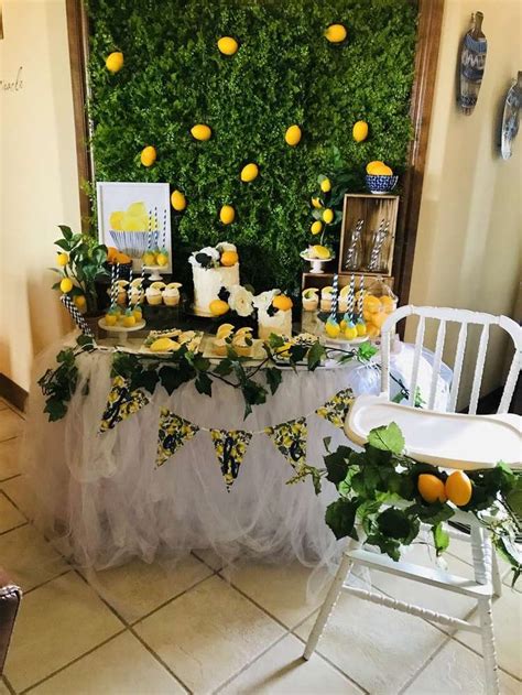 Lemon Birthday Party Ideas Photo 1 Of 11 Lemon Themed Bridal Shower