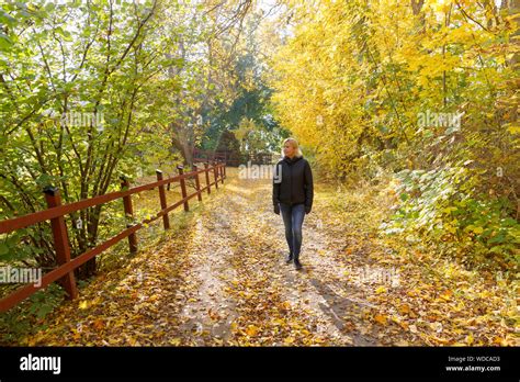 Mature Woman In Forest Hi Res Stock Photography And Images Alamy