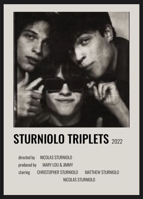 Sturniolo triplets polaroid poster | Triplets, Movie posters minimalist ...