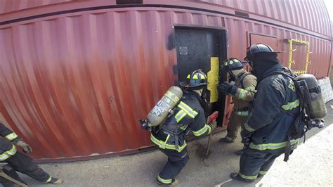 Firefighter Helmet Cam In Live Burn Structure Fire Training YouTube