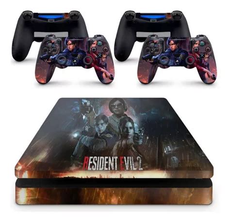 Skin Adesivo Protetor Ps4 Slim Resident Evil 2 Remake B3 MercadoLivre