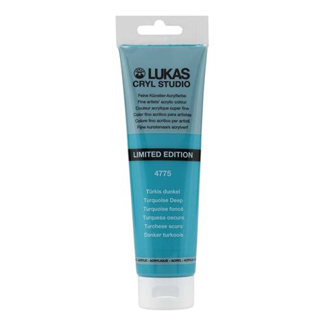 Lukas Cryl Studio Artist Acrylic Paint Turquoise Deep Ml Tube