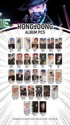 Hongjoong Outlaw Template In 2024 Photo Card Template Templates