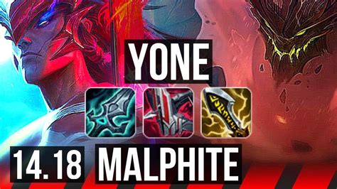 Yone Vs Malphite Top Winrate Dominating Euw