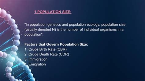 Population Ecology Fundamentals And Types Ppt