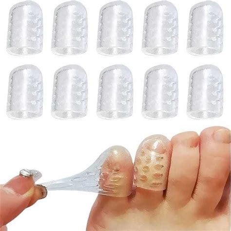 Par De Dedeiras Protetor De Dedos Do P Silicone Transparente Shopee