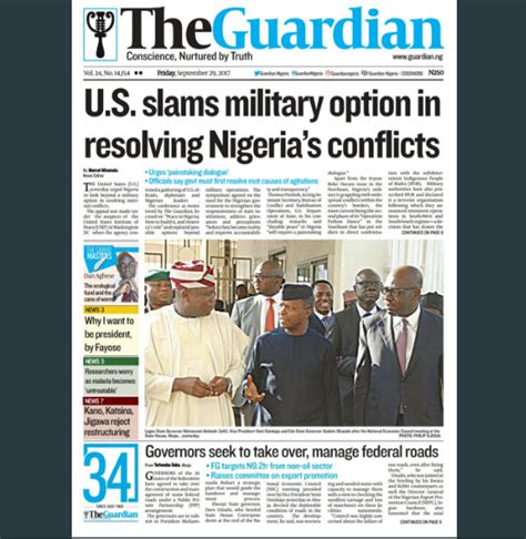 Naija Newspapers Todays The Guardian Newspaper Headlines 29