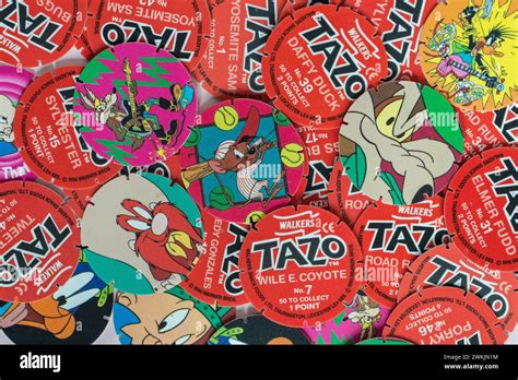 Walkers Tazo Looney Tunes Series Pogs Produced By Walkers Snack Foods