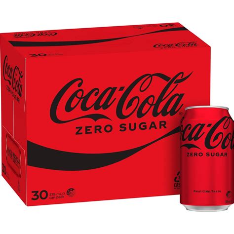 Coca Cola Zero Sugar Soft Drink Multipack Cans X Ml Woolworths