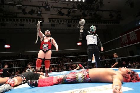 【新日本プロレス】鈴木軍が襲来 みのるがオカダを失神ko 失意の棚橋がnever6人タッグ王座を獲得 スポーツナビ