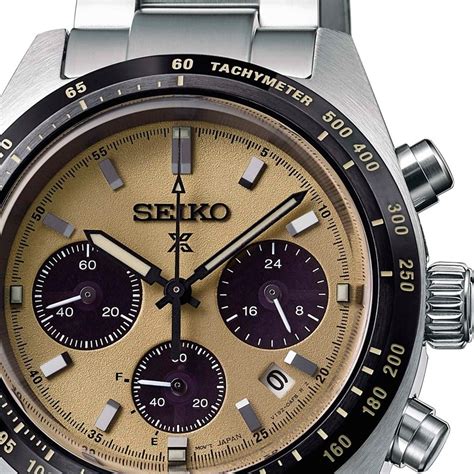 Seiko Prospex Speedtimer Chrono Solar Gold 39mm Ssc817p1