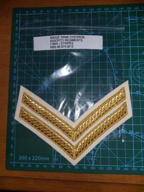 BRITISH ARMY MILITARY Rank Chevron Assorted Regiments 4 00 PicClick UK