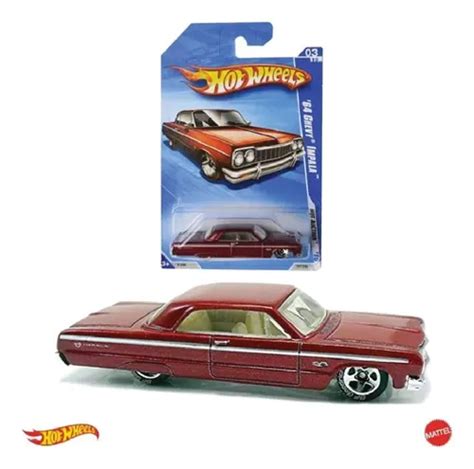 Hot Wheels Chevy Impala Pneu Bf Goodrich Vermelho Raro Frete grátis