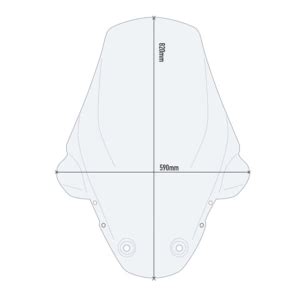 Cúpula alta SYM Joymax 300 12 19 Givi Transparente