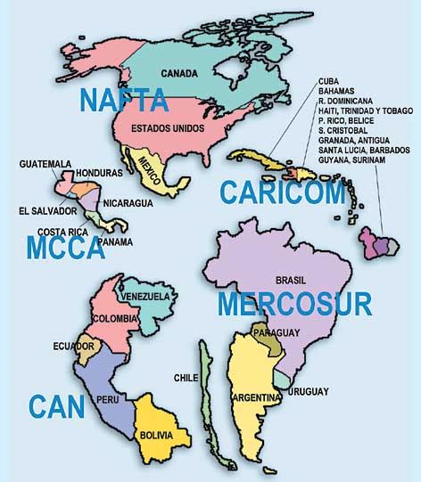 Geopolítica De América Latina Bloques Regionales