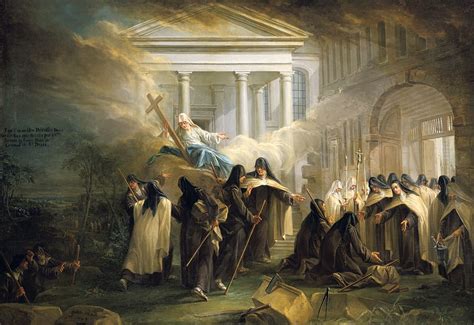 The Arrival Of The Carmelite Nuns From Brussels Mid 18th Century