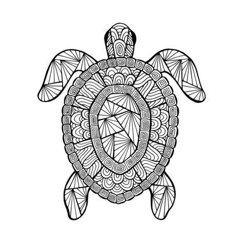 Mandala Tortue De Mère Dessin Anti Stress N°1 Icolorify