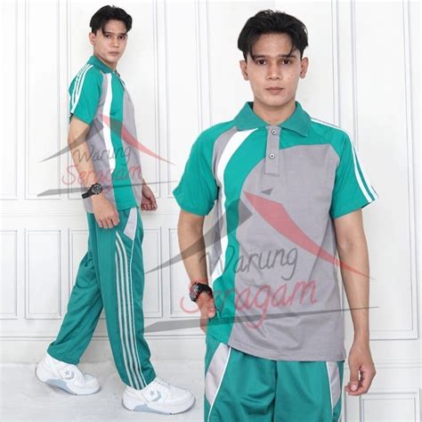 Jual Baju Olahraga Pria Setelan Training Lengan Pendek Wanita Shopee