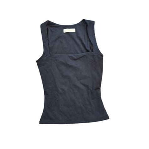 Qinsen Tops New Qinsen Womens Square Neck Sleeveless Doublelayer