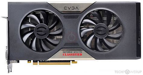 Evga Gtx 770 Dual Classified W Acx Cooler Specs Techpowerup Gpu Database