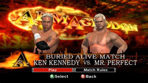 WWE SmackDown Vs Raw 2007 Mr Kennedy Vs Mr Perfect Buried Alive