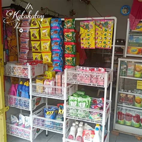 Jual Rak Jajanan Warung Sembako Rak Snack Keranjang Untuk Menaru