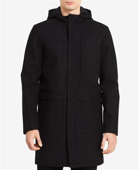 Calvin Klein Mens Merino Wool Jacket In Black For Men Lyst