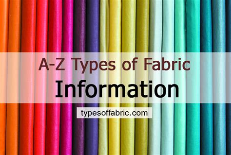 4 Main Types of Fabric – Types of Fabric – Your Guide to Exploring the ...