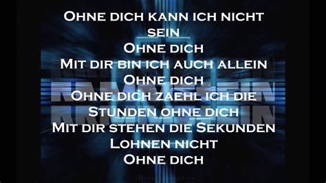 Rammstein Ohne Dich Lyrics YouTube