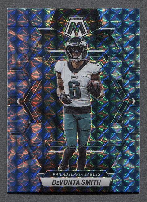 Panini Mosaic Devonta Smith Reactive Blue Mosaic Ebay