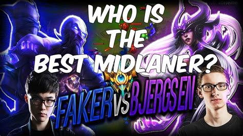 LOL Pro Play SKT Faker Versus TSM Bjergsen Who Is The BEST MIDLANER