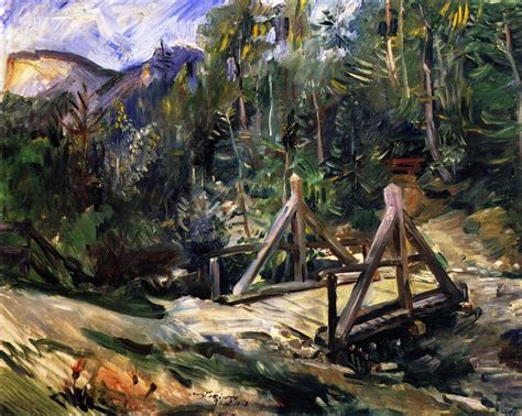 Tyrolean Landscape With Bridge Painting Lovis Corinth Oil Paintings