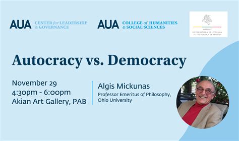 Autocracy Vs Democracy Aua Newsroom