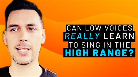 Can You Learn How To Sing High Notes With A Low Voice🎤 Youtube