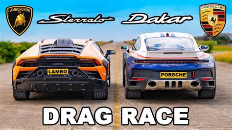 Crazy Crossover Drag Race Battle Lamborghini Huracan Sterrato Vs