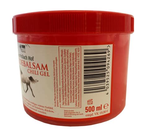 3x 500ml Pferdebalsam Chili Gel Vom Pullach Hof Pferdesalbe Pferdegel