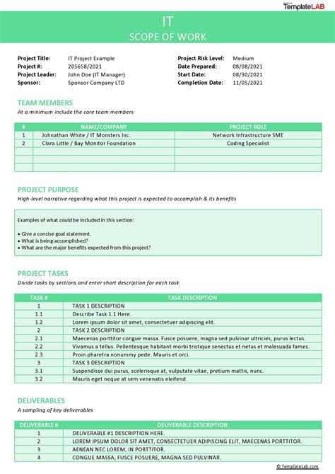 Contractor Scope Of Work Template - prntbl.concejomunicipaldechinu.gov.co