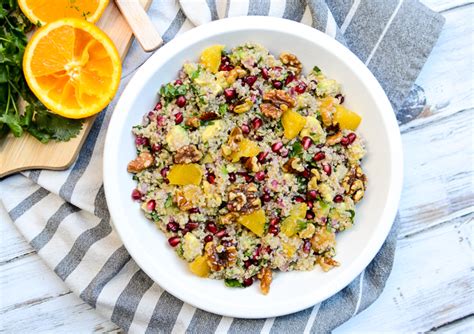 Citrus Avocado Quinoa Salad With Honey Walnuts The Every Kitchen