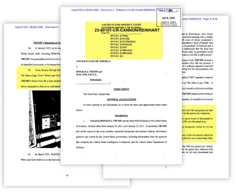 The Trump Classified Documents Indictment Annotated The New York Times