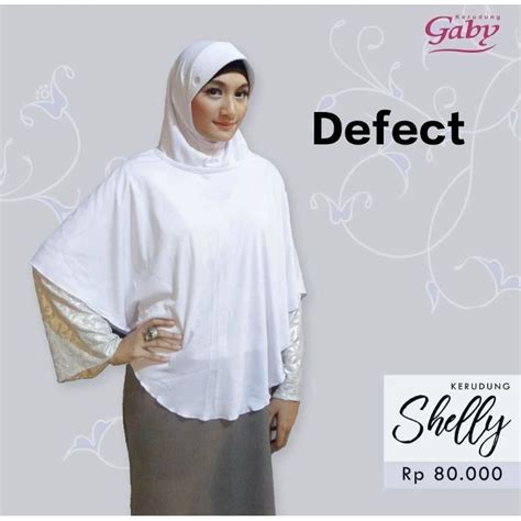 Jual Gaby Kerudung Shelly Xl Putih Minor Defect Reject Tidak