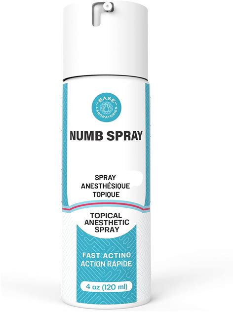 Base Labs Menthol Spray 4 Oz Topical Numbing Spray For Soothing And Cooling With Menthol