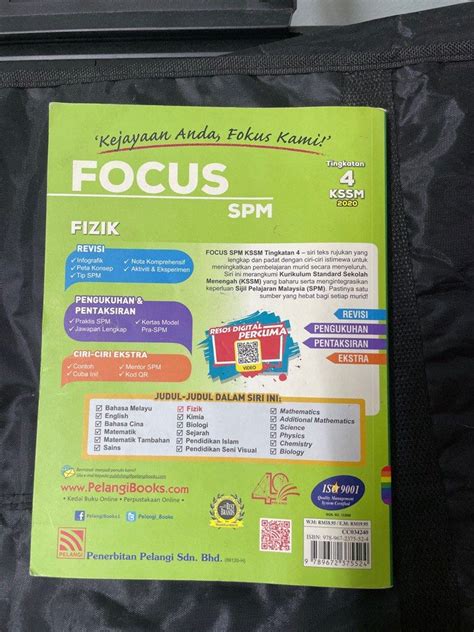 Focus Pelangi Fizik Spm Hobbies Toys Books Magazines Textbooks