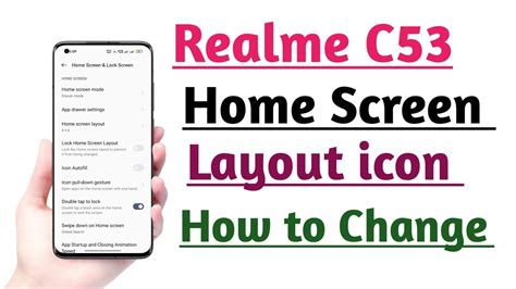 Realme C How To Change Home Screen Layout Icon Home Screen Layout