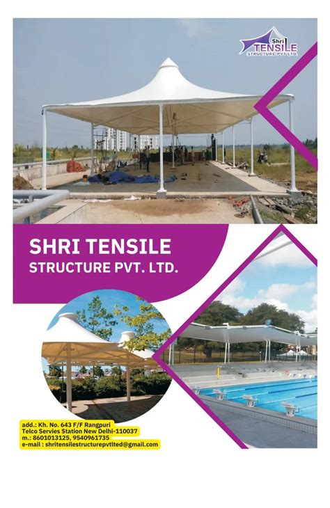 Tensile Walkway Structure At Rs 340 Sq Ft Tensile Structure In New