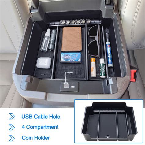 TOPINSTALL New Full Size Console Tray Compatible With 2021 2023 Chevy