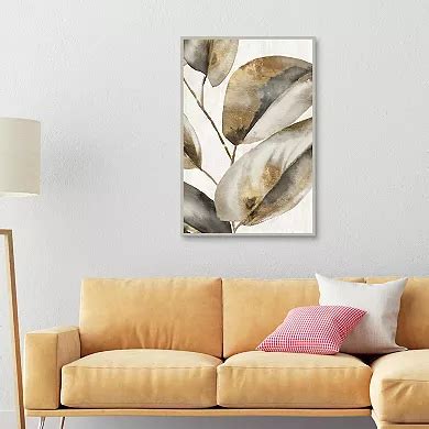 Fine Art Canvas Marco Leaves II Framed Wall Art