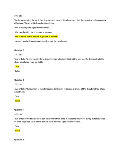 Solution Hlth Liberty University Quiz Ratios Proportions And Rates