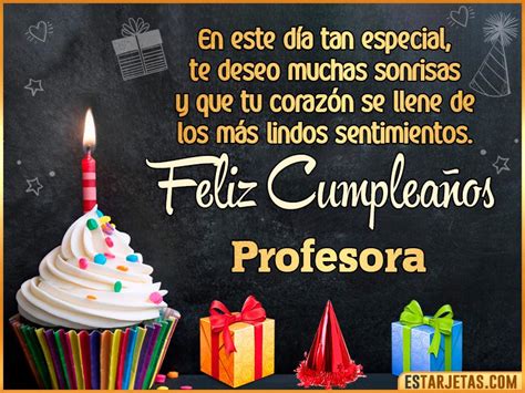 Feliz Cumpleaños Profesora Imágenes Tarjetas y Mensajes