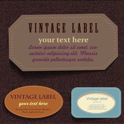 Vintage Labels Vectors Graphic Art Designs In Editable Ai Eps Svg